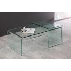 2 üveg dohányzóasztalból álló szett Phantom 