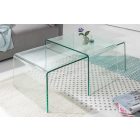 2 üveg dohányzóasztalból álló szett Phantom 