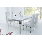 Étkezőasztal Rococo 180 cm fehér / ezüst