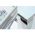 Étkezőasztal Rococo 180 cm fehér / ezüst