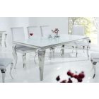 Étkezőasztal Rococo 200 cm fehér / ezüst 