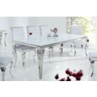 Étkezőasztal Rococo 200 cm fehér / ezüst 