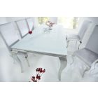 Étkezőasztal Rococo 200 cm fehér / ezüst 