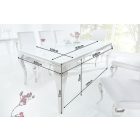 Étkezőasztal Rococo 200 cm fehér / ezüst 