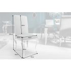 Stílusos szék Rococo szürke 