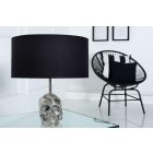 Design asztali lámpa Madigan 44 cm fekete-ezüst