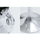 Design pezsgő hűtő Champagne 75 cm / ezüst