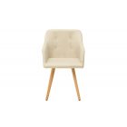 Stílusos szék Norway, krémszínű 