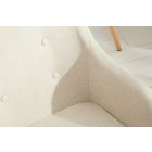 Stílusos szék Norway, krémszínű 
