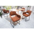 Design szék Derrick antik barna 