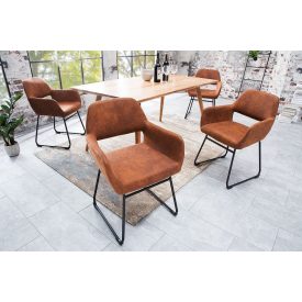 Design szék Derrick antik barna 