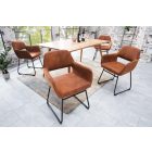 Design szék Derrick antik barna 