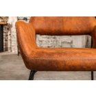 Design szék Derrick antik barna 