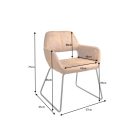 Design szék Derrick antik barna 