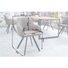 Stílusos szék Mallory szürkésbarna