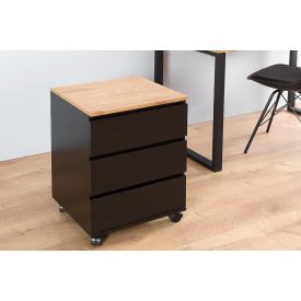 Fiókos konténer Fabian kerekeken, tölgy 