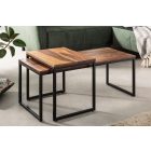 2 dohányzóasztalból álló szett Nicolette sheesham 