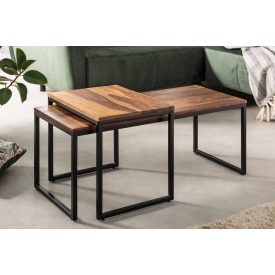 2 dohányzóasztalból álló szett Nicolette sheesham 