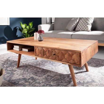 Stílusos dohányzóasztal Kamryn 100cm akác