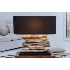 Asztali lámpa Lake uszadékfából 55 cm fekete