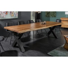   Étkezőasztal Massive X Honey 200 cm - asztallap 60 mm - akác