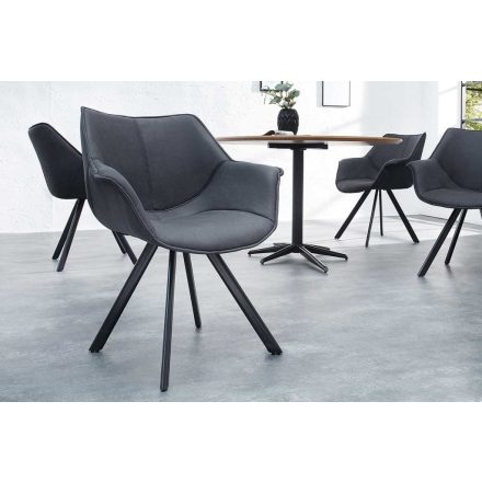 Stílusos szék Brantley antik sötétszürke