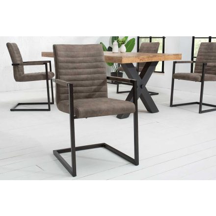 Stílusos étkezőszék Imperium Antik II. szürkés barna taupe