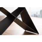 Széthúzható étkezőasztal Brock láva 180-260 cm