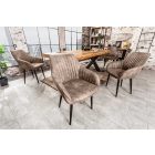 Stílusos szék Esmeralda szürkés bézs 