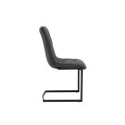 Szánkótalpas szék Gunner sötétszürke vintage