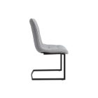 Szánkótalpas szék Gunner szürke vintage 