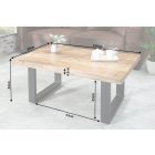 Dohányzóasztal Thunder II 100 cm mangó