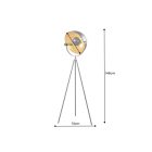 Design állólámpa STAGE 145 cm fekete arany