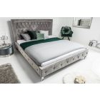 Ágy Spectacular ezüst 200 x 180cm ezüstszürke bársony