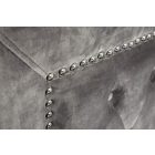 Ágy Spectacular ezüst 200 x 180cm ezüstszürke bársony