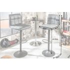 Stílusos bárszék Modern vintage szürke 