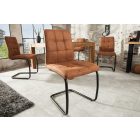 Stílusos szánkótalpas szék Modern, világos barna 