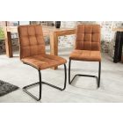 Stílusos szánkótalpas szék Modern, világos barna 