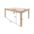 Széthúzható étkezőasztal masszív 160-240 cm Las Palmas