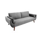 Nyitható kanapé Amiyah / 215 cm szürke bársony