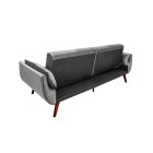 Nyitható kanapé Amiyah / 215 cm szürke bársony