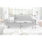 Nyitható kanapé Amiyah / 215 cm szürke bársony