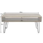 Stílusos dohányzóasztal Felix 100 cm, mangó 