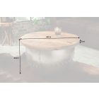 Stílusos dohányzóasztal Maurice, természetes