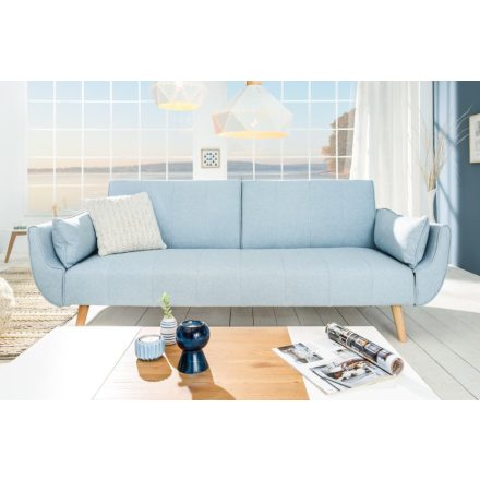 Nyitható kanapé Amiyah / 215 cm világos kék 