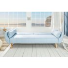 Nyitható kanapé Amiyah / 215 cm világos kék 