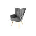 Stílusos fotel Sweden, szürke 