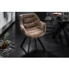 Stílusos szék Kiara szürkés barna, taupe