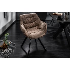 Stílusos szék Kiara szürkés barna, taupe