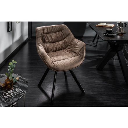 Stílusos szék Kiara szürkés barna, taupe
